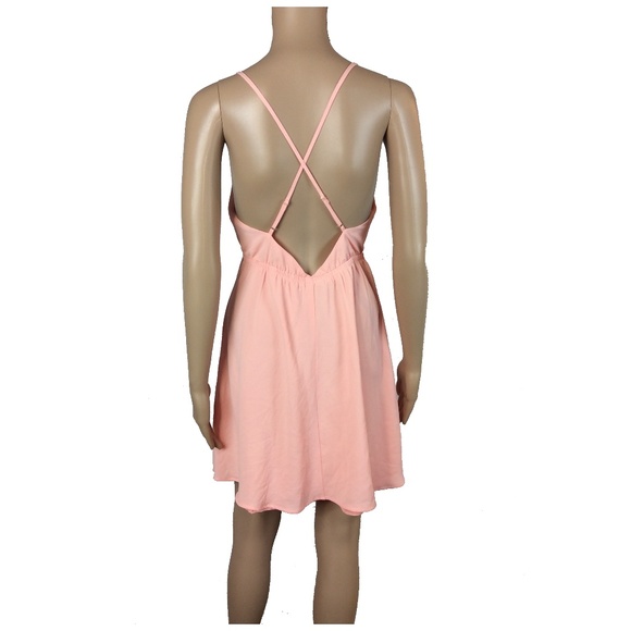 NWOT Flowy boho pink strappy dress - Picture 4 of 6